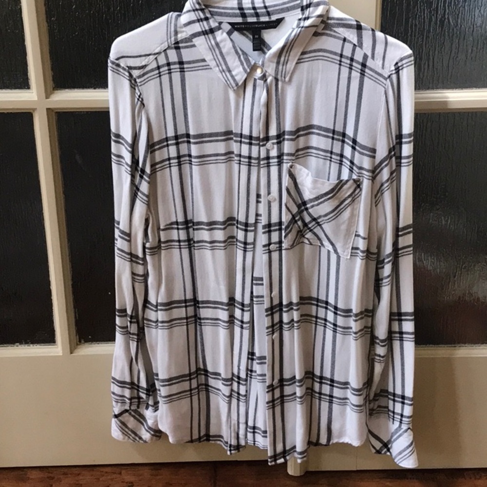 NEW LOWER PRICE! WHBM Soft Plaid Button Up Shirt